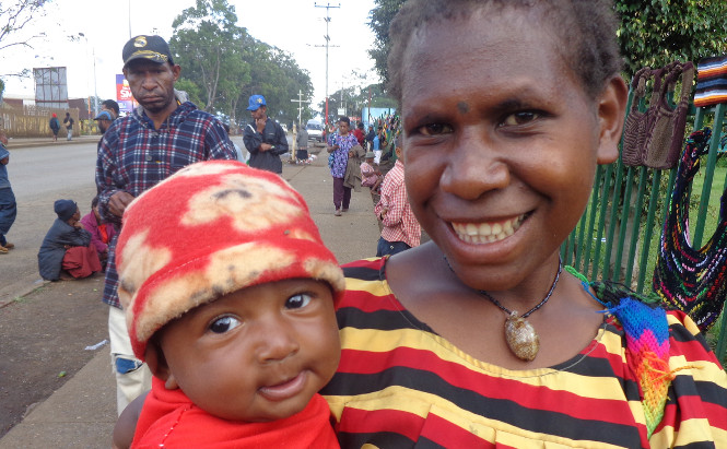 PNG mother and baby