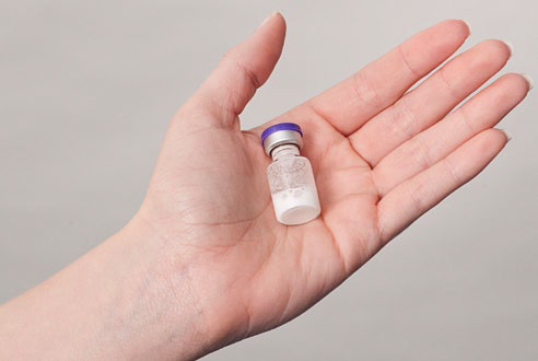 Contraceptive injection vial