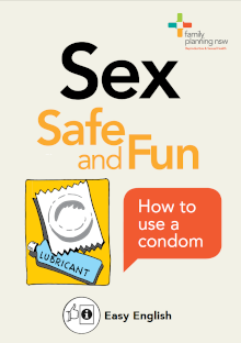 How to use a condom booklet cover