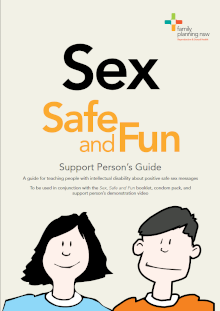 Sex, Safe and Fun Support Person's Guide cover